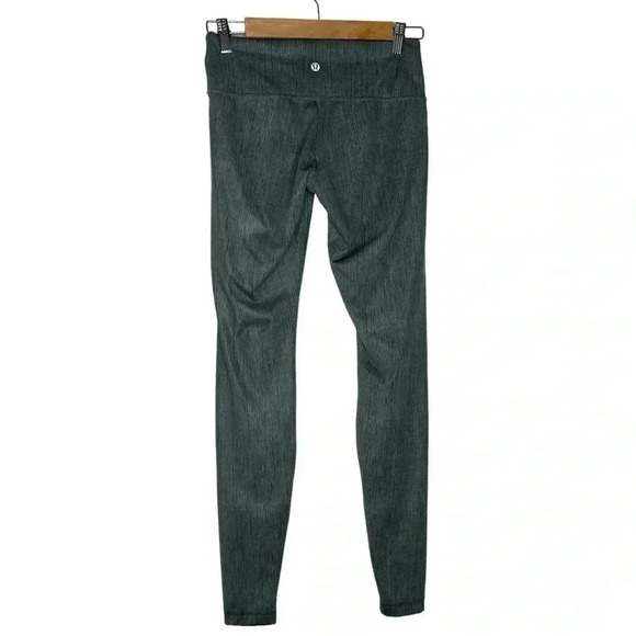 Lululemon Athletica Olive Green Burlap Wunder Under Pants Leggings Size 6 - Picture 9 of 11